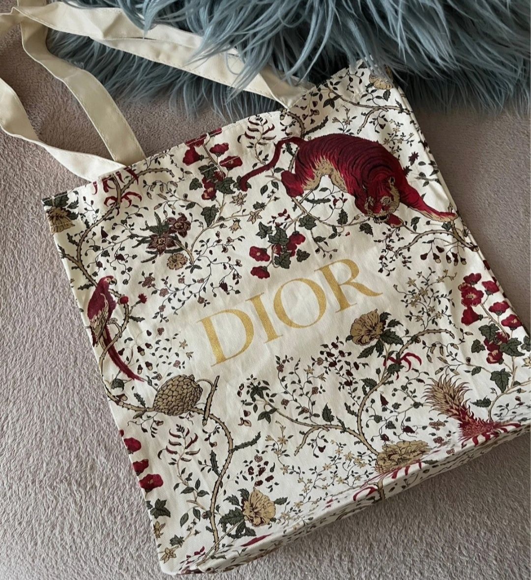 Oryginalna torba na zakupy marki Christian Dior