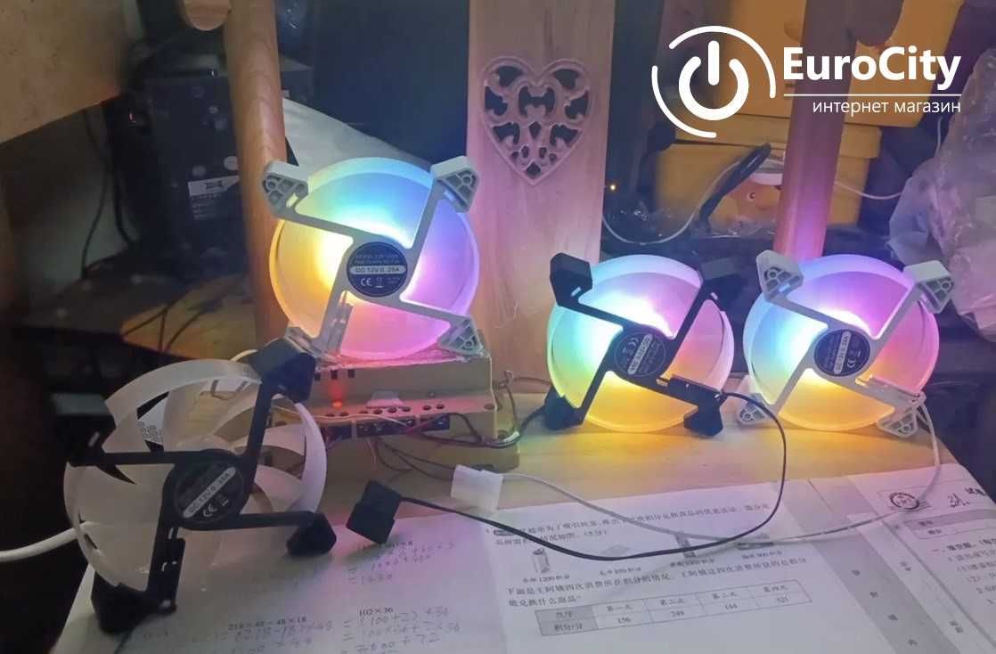 Кулер Jiuweihu-4D RGB EZF-12025 система повітряного охолодження для ПК