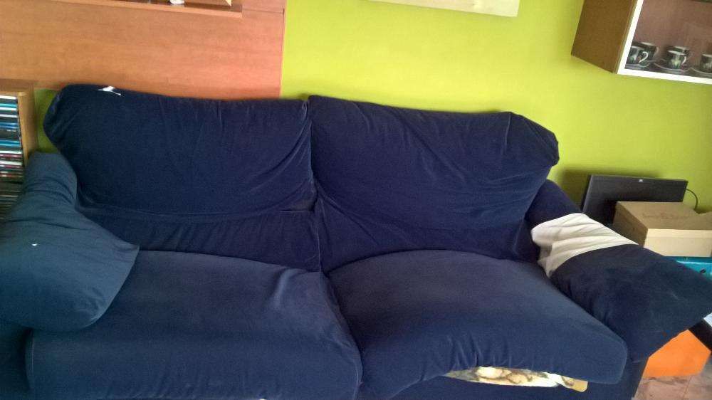 Sofás veludo azul