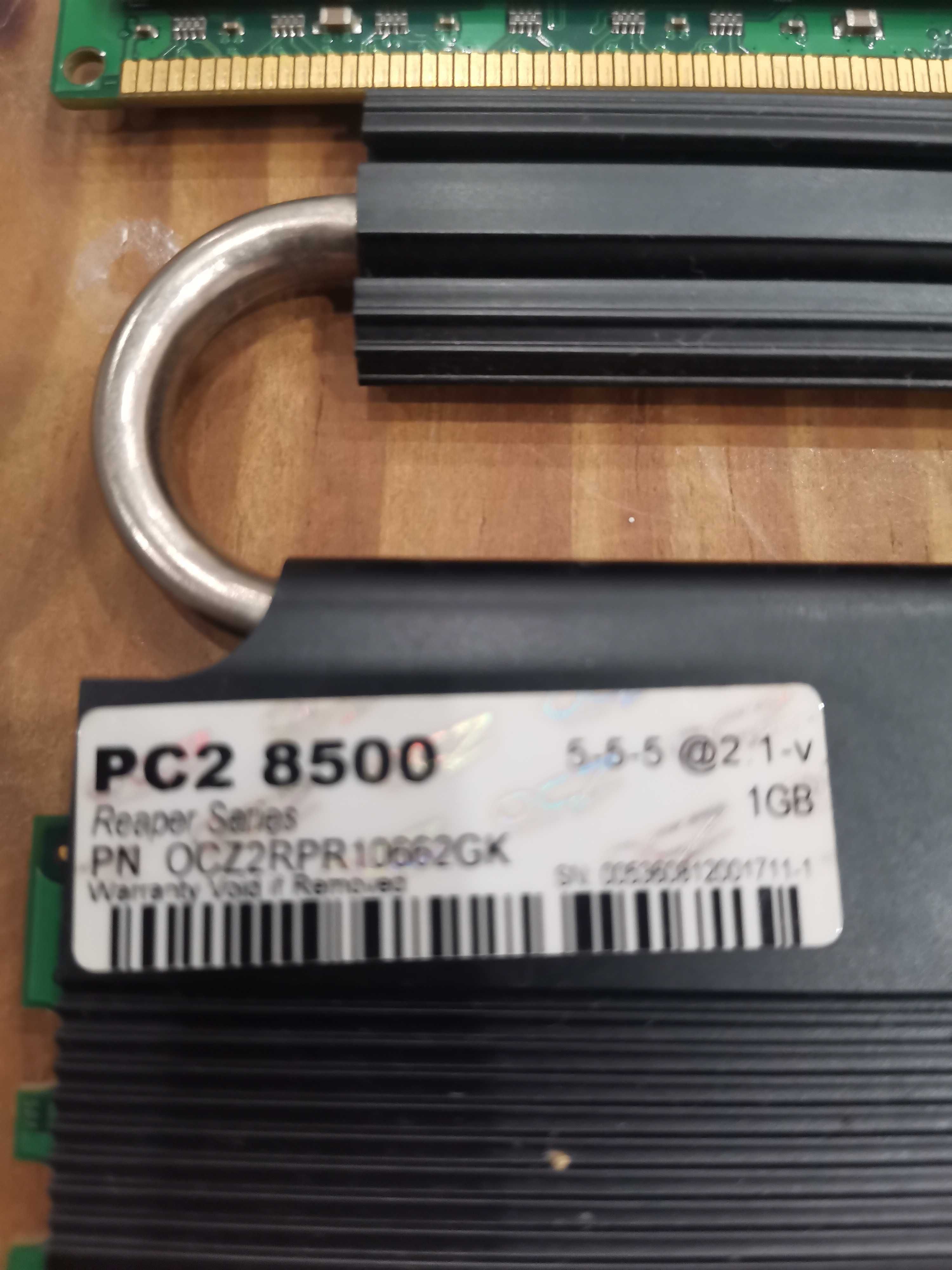 Memória DDR2 2x1GB OCZ Reaper Series PC2 8500