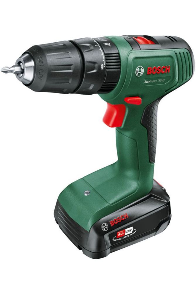 Акумуляторний ударний дриль-шуруповерт Bosch EasyImpact 18V-40 AКБ 2Ah