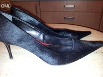 Buty 38/38,5r. SKÓRA - FUTRO