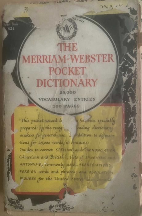 dicionario the merriam - webster pocket dictionary