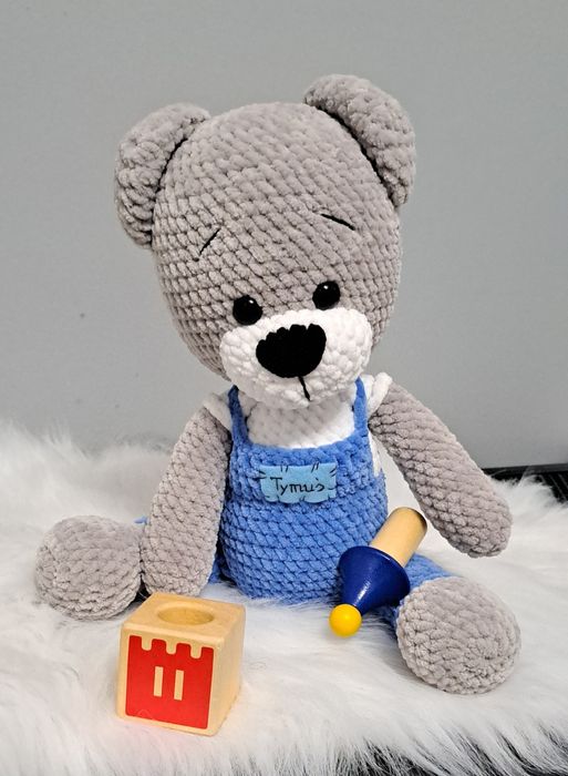 Miś Wojtek handmade rękodzieło dla dziecka na prezent