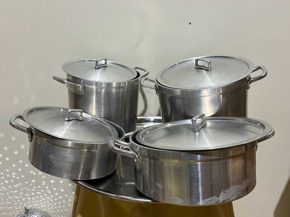 Conjunto de tachos de alumínio - Qtd. 1 Und.