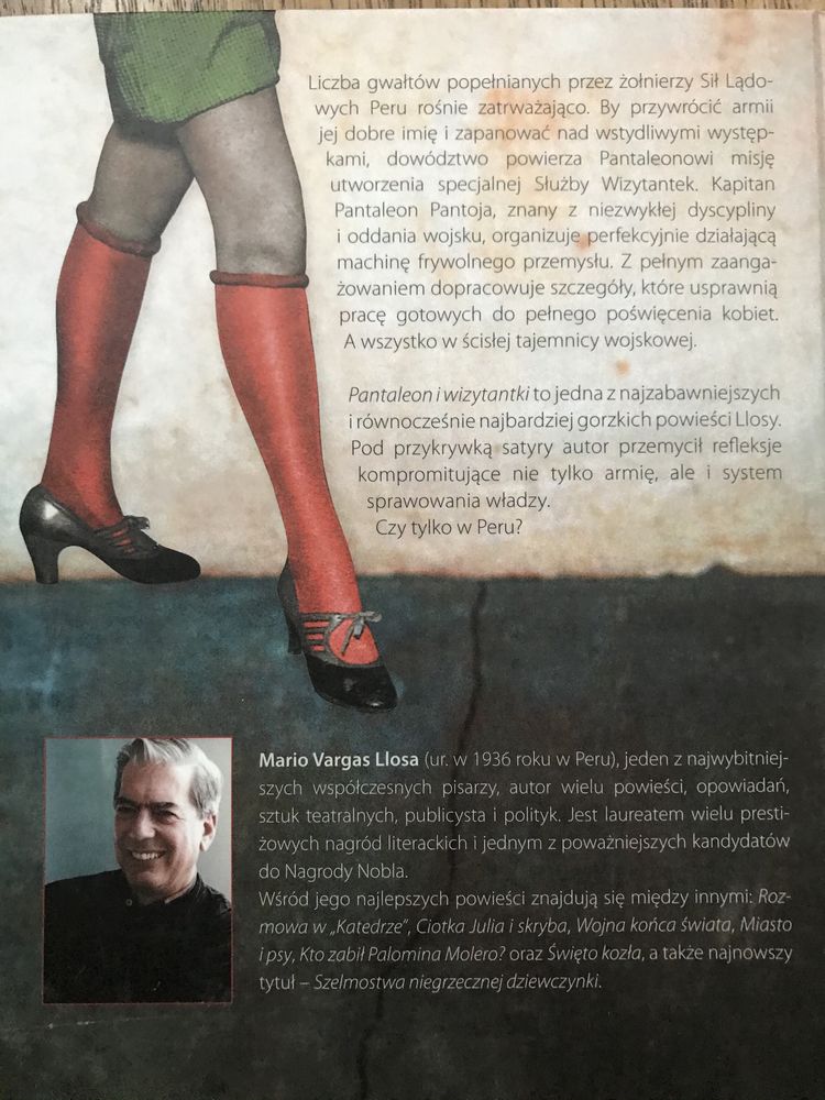 Mario Vargas Llosa • Gawędziarz • Ciotka Julia • Pantaleon