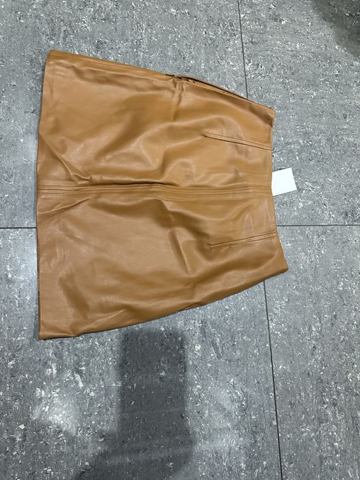 Спідниця з екошкіри H&M