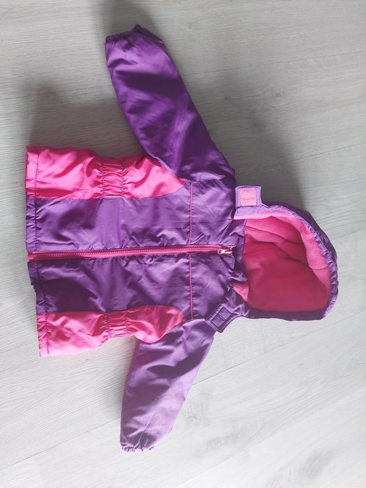 Kurtka dziewczęca jesienno-wiosenna z polarem r.86