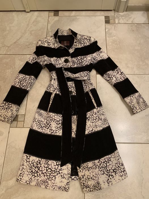 Кожаный плащ, пальто, тренч