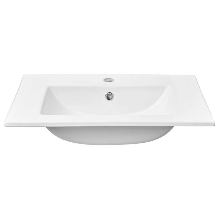 Umywalka ceramiczna biała essential sensea 61x46 cm