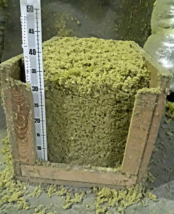 Granulat ze skalnej wełny mineralnej różne gęstości zasypowe