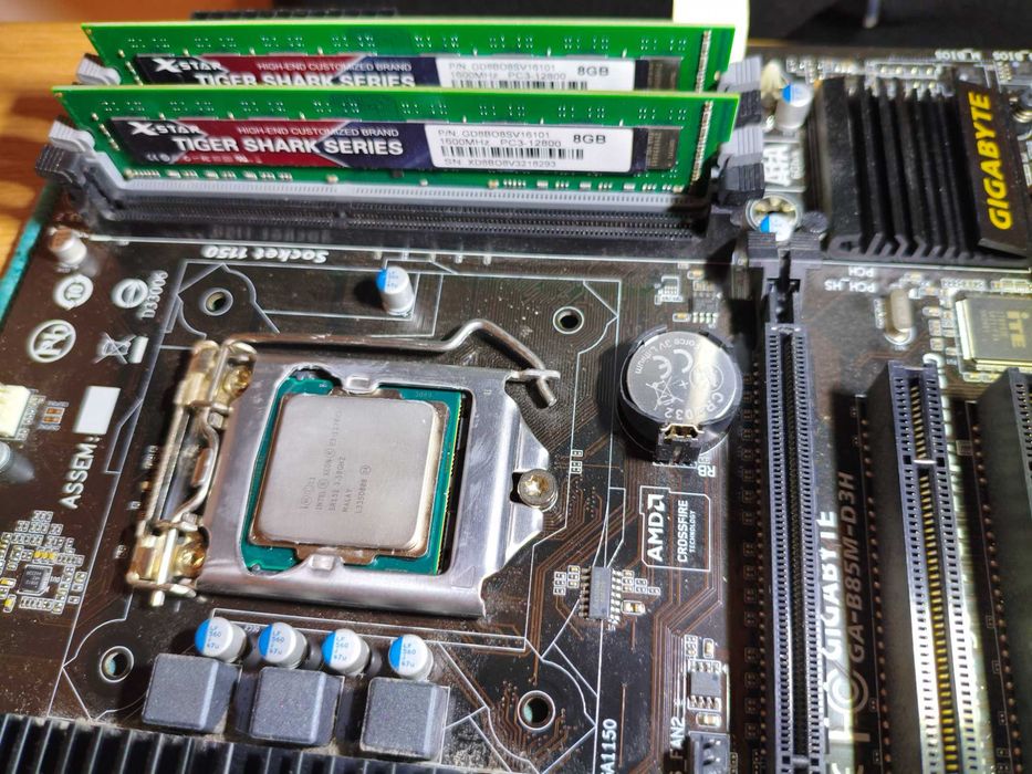 Płyta główna Gigabyte B85M-D3H, Xeon E3 1270 V3, 16 Gb RAM