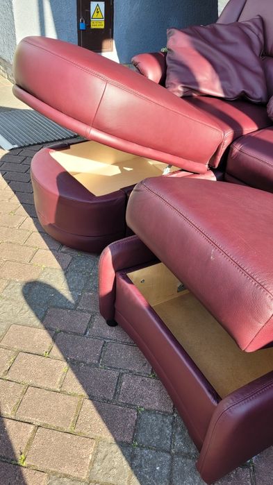 Narożnik NOWY że skóry naturalnej