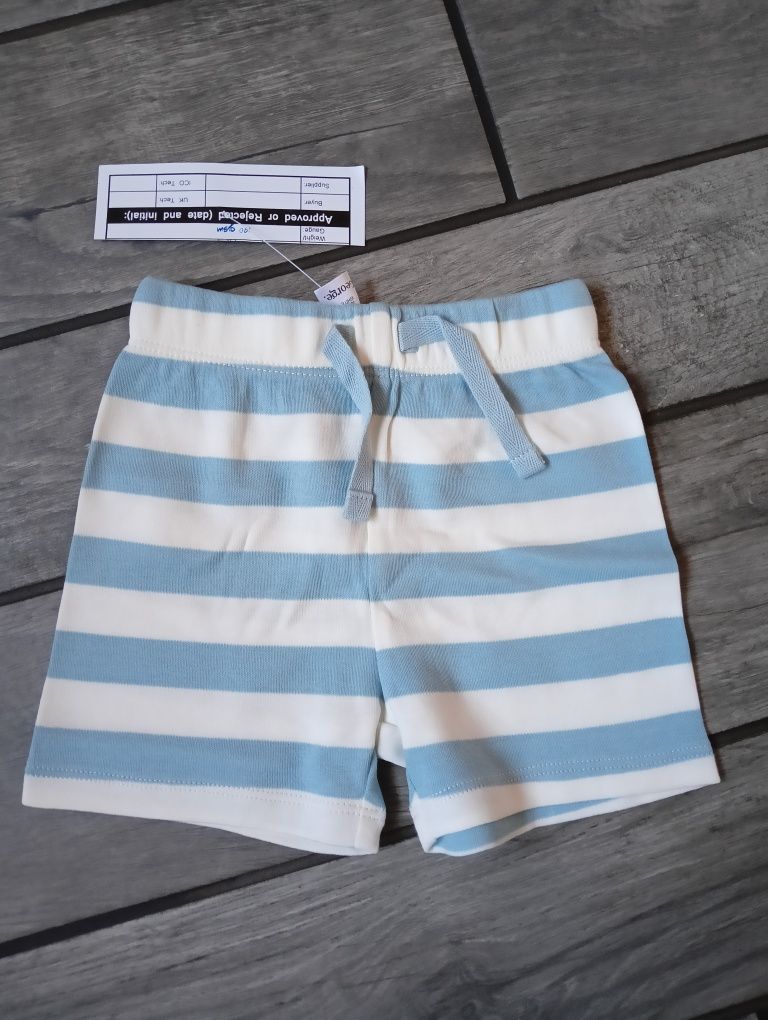 2 pary spodenek George, 2 sztuki krótkie spodenki, 0-3 m-ce, 56-62 cm