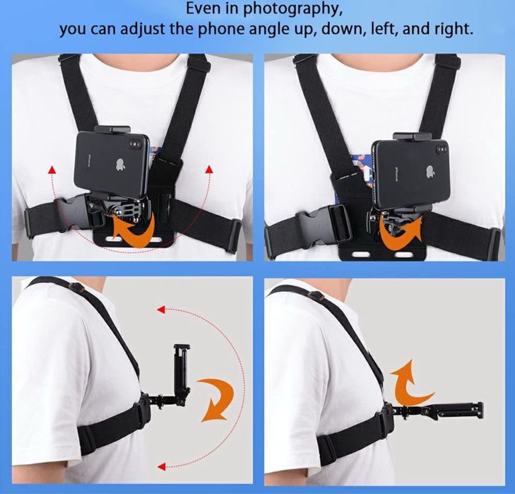 Кріплення для телефону екшн камери на груди крепление грудь экшн