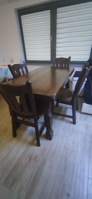 Stół holenderski+4 krzesła