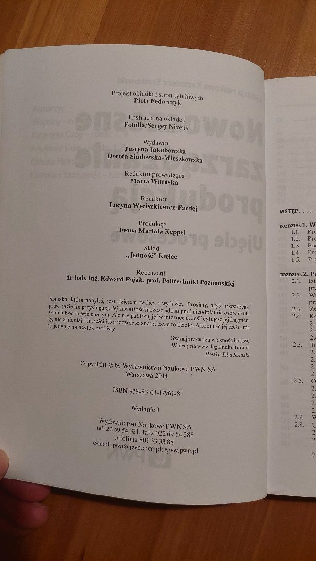 Nowoczesne zarządzanie produkcją. Ujęcie procesowe PWn