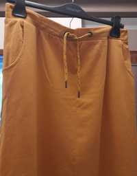 Nowa spódnica w kolorze musztardowym, Carry, rozmiar L