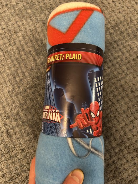 Koc spiderman dla dzieci nowy polarowy z metkami
