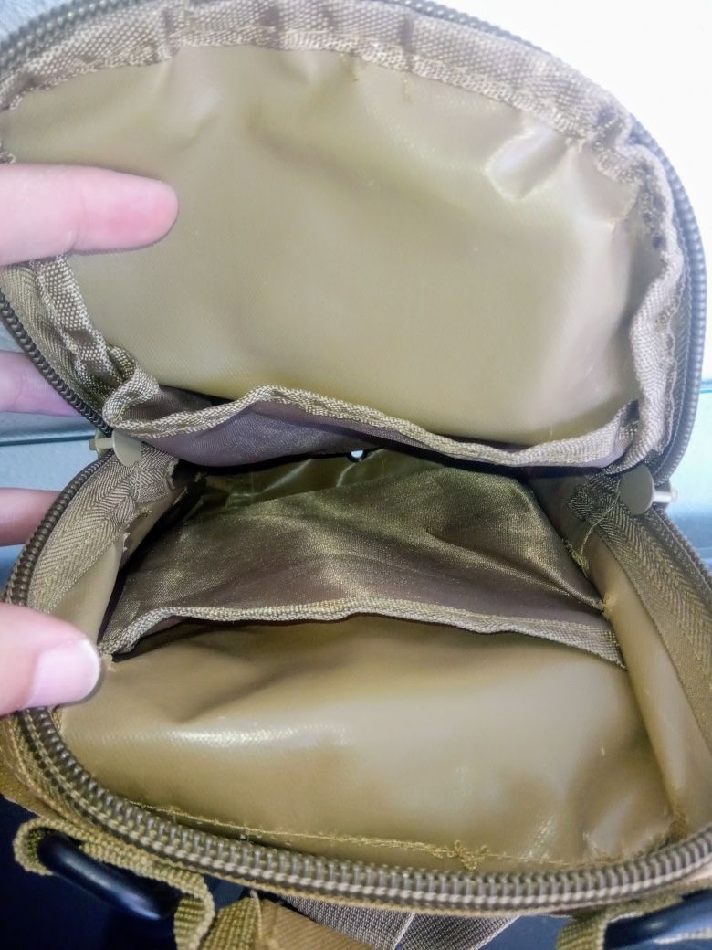 Mochila tatica (cor caqui)