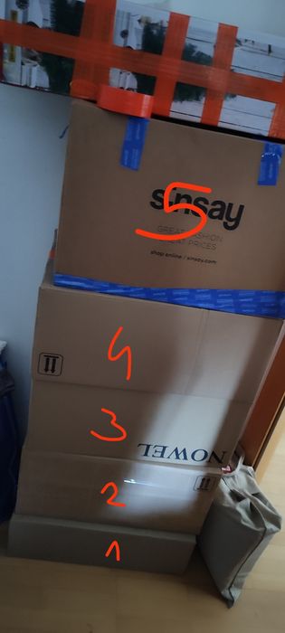 Karton nr 1 do przeprowadzki