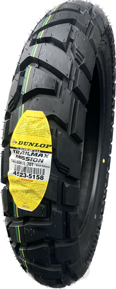 140/80B18 Dunlop Trailmax Mission 70 T Tył TL M+S 2022 USA