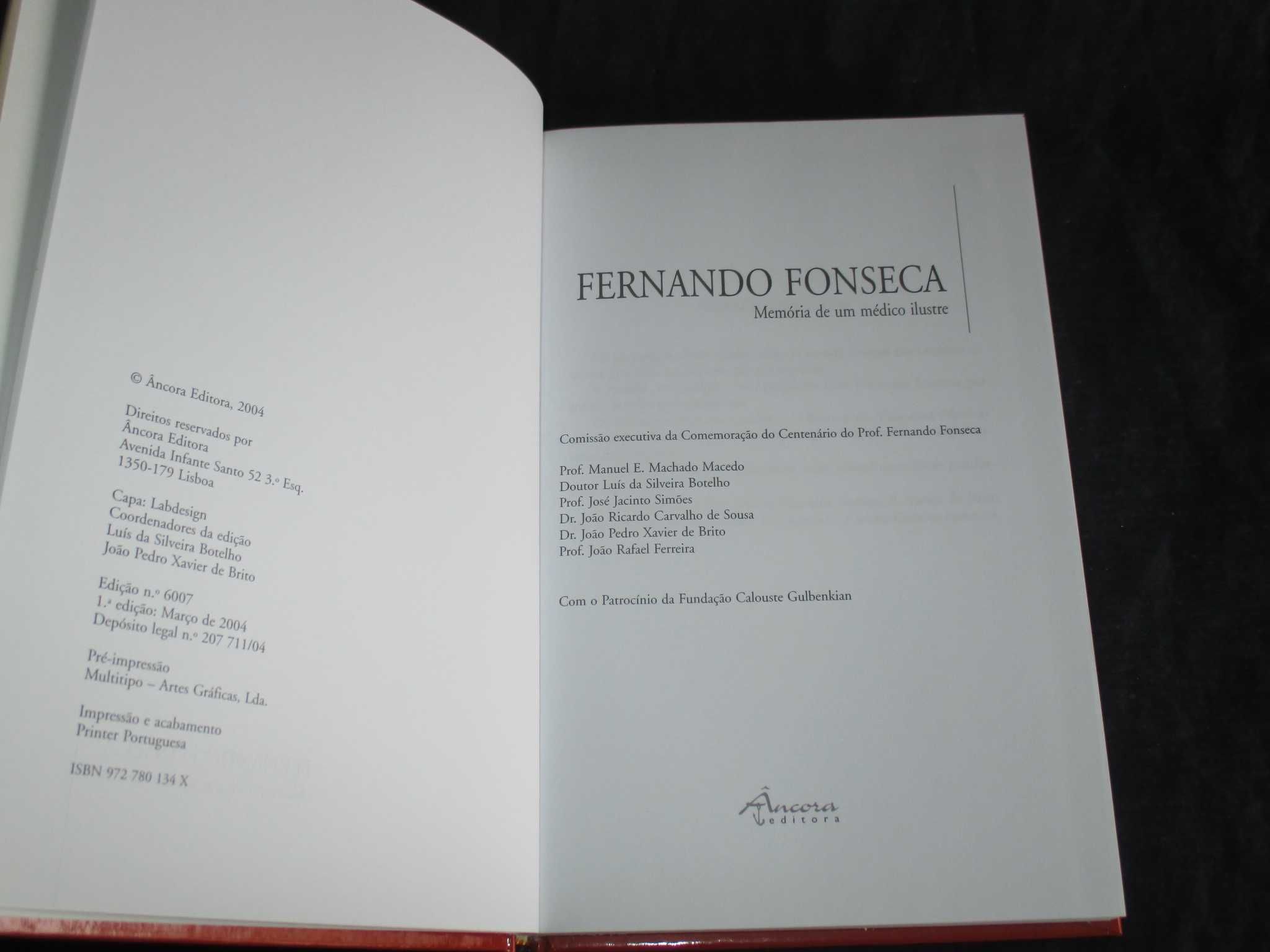Livro Fernando Fonseca Memória de um Médico Ilustre