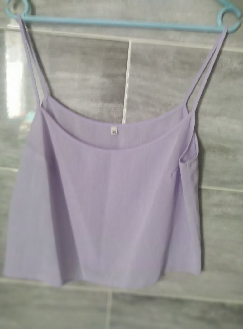Crop top kolor liliowy rozmiar 38