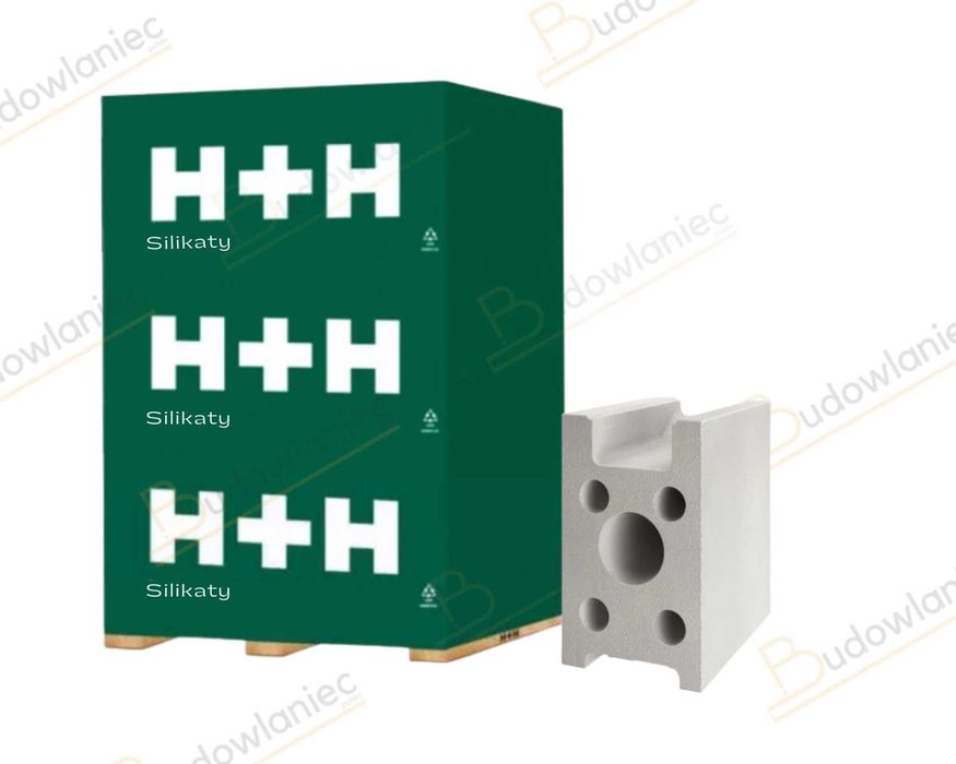 Cegła wapienno-piask H+H N15 Silikat 25X15X22 cm kl.15 + dost.Warszawa