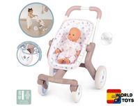 Коляска Smoby для ляльки Baby Nurse Рожева пудра Прогулянка 251218