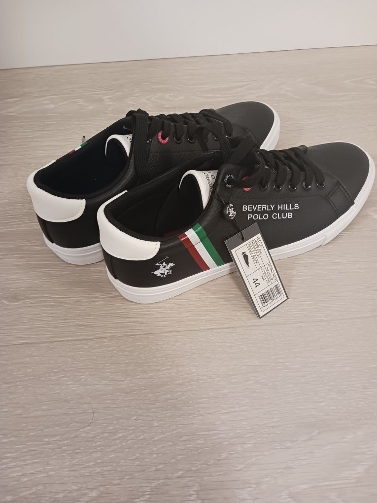 Czarne męskie sneakersy Beverly Hills Polo Club rozmiar 44