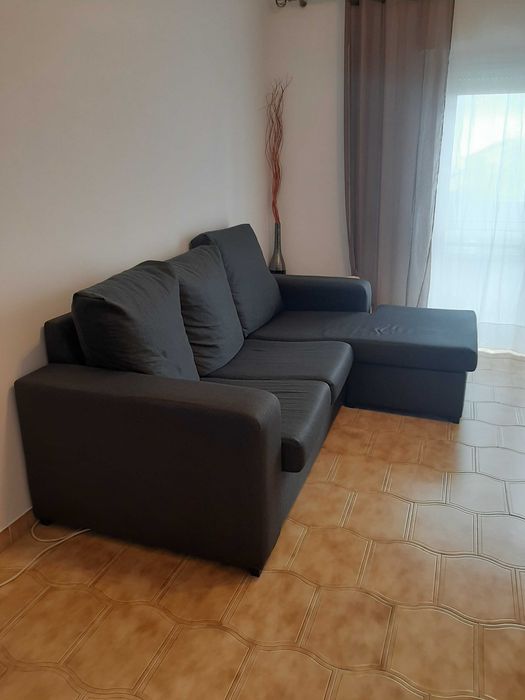 Sofa 3 lugares chaise longue Cinzento