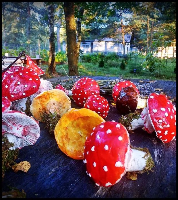 Grzybki muchomorki - zawieszki Boże Narodzenie, święta