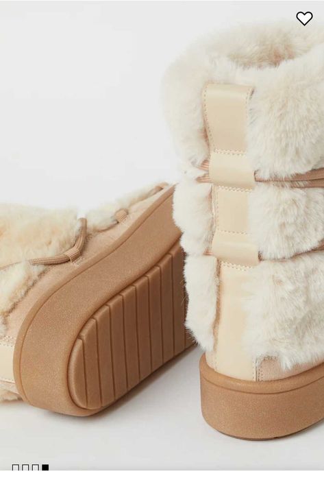 Futrzane śniegowce buty H&M