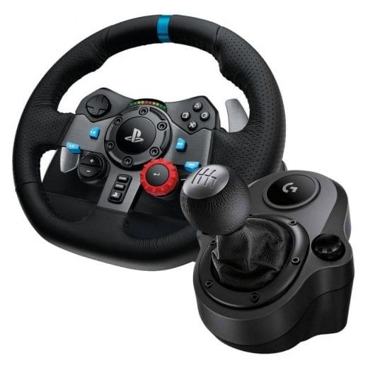 Volante G29 com shifter e com pedais Fanatec