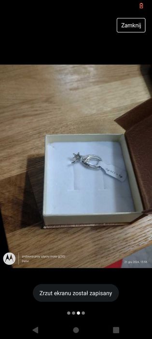 Nowe kolczyki srebrne gwiazdki