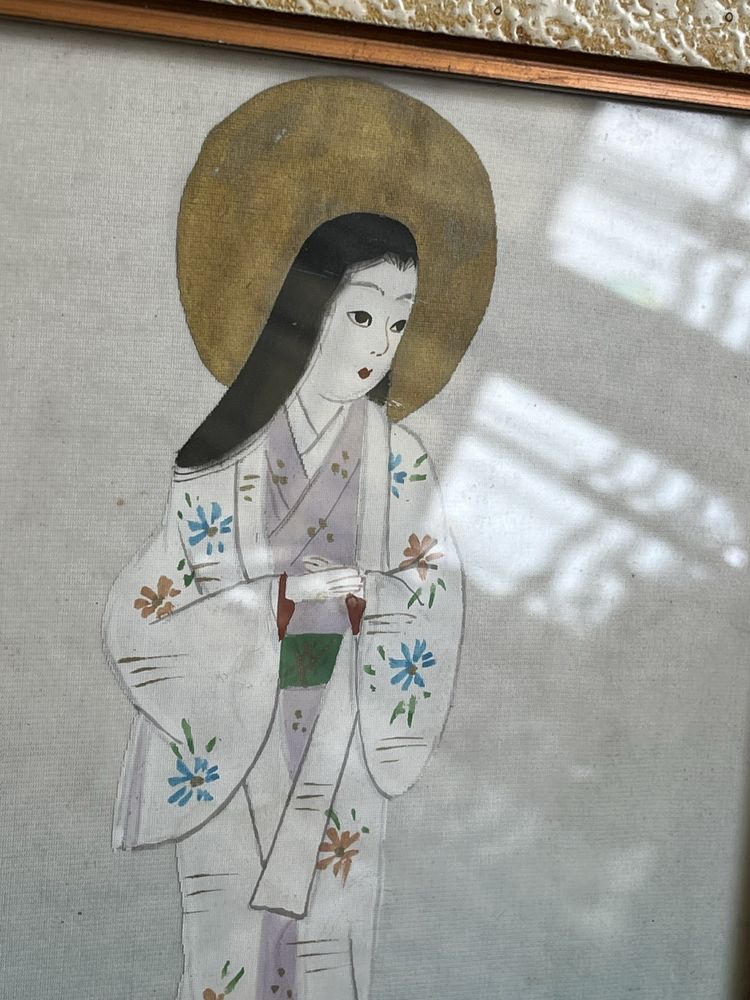 Obraz na jedwabiu malarstwo orientalne Chiny