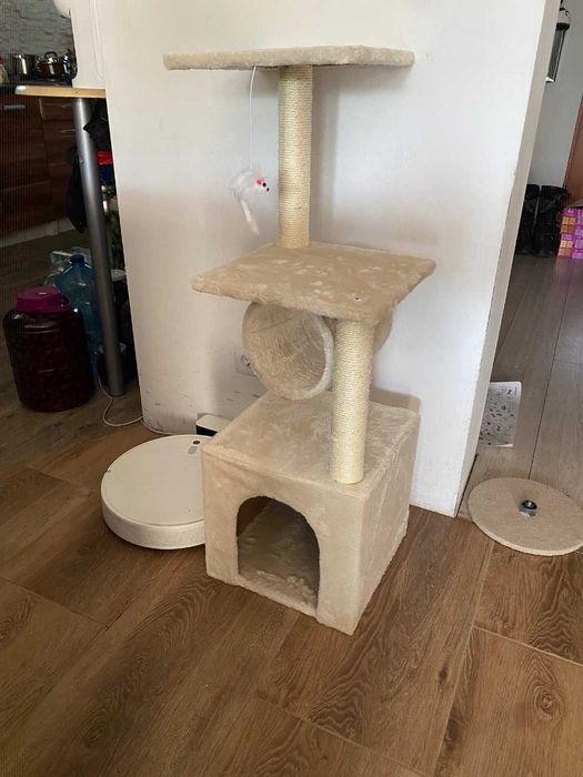 Drapak Dla Kota Solidny Wysoki Legowisko Dla Kotów Domek Słupek NOWY