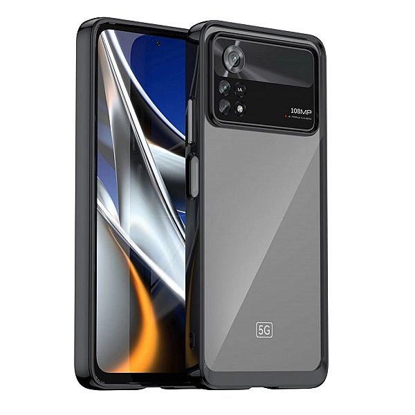 Etui Outer Braders z Ramką do Xiaomi Poco X4 Pro 5g czarny