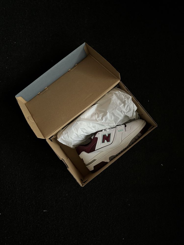 New Balance 550 White Bordeaux