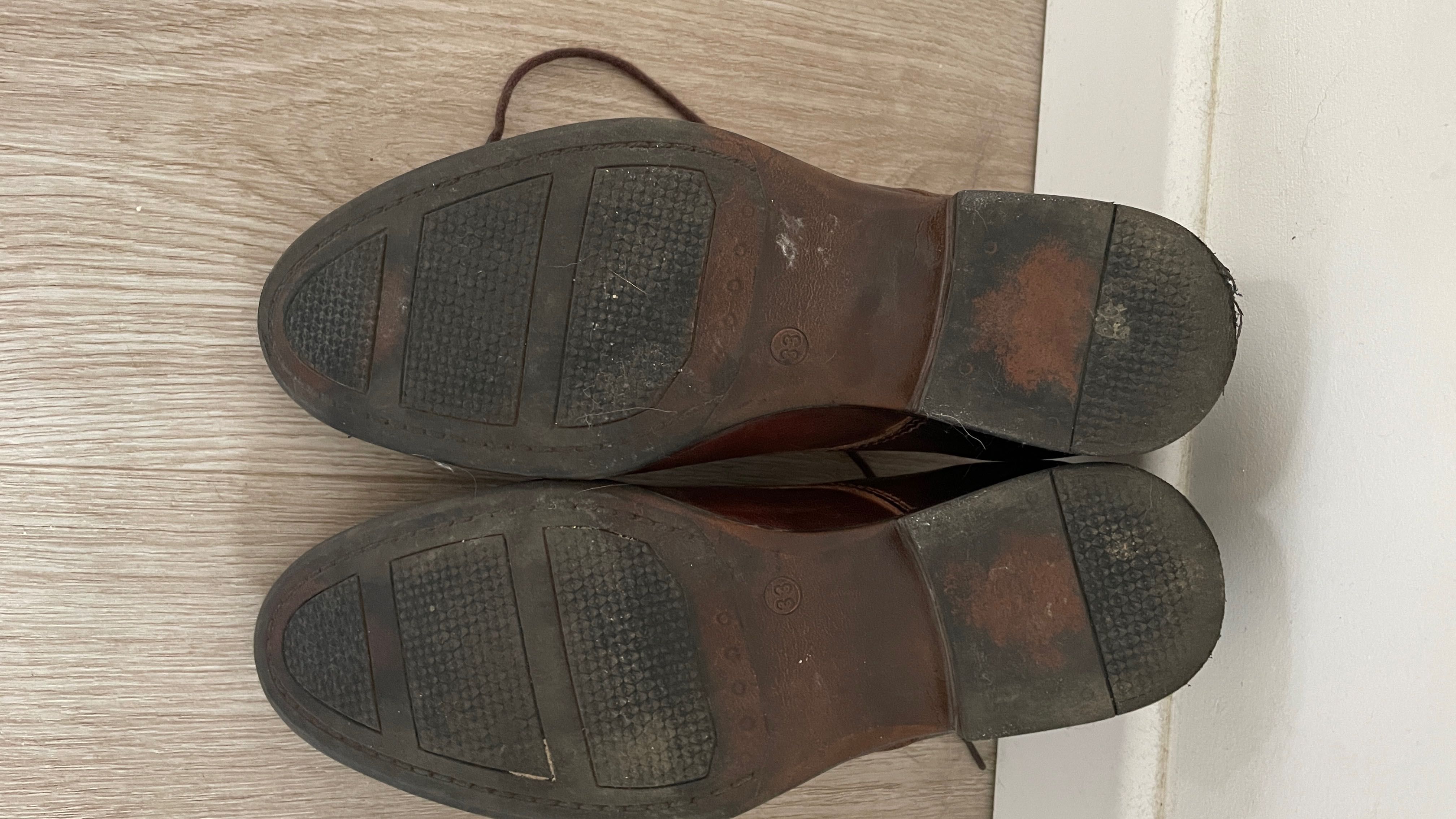 Buty pantofle chłopięce brązowe 22 cm