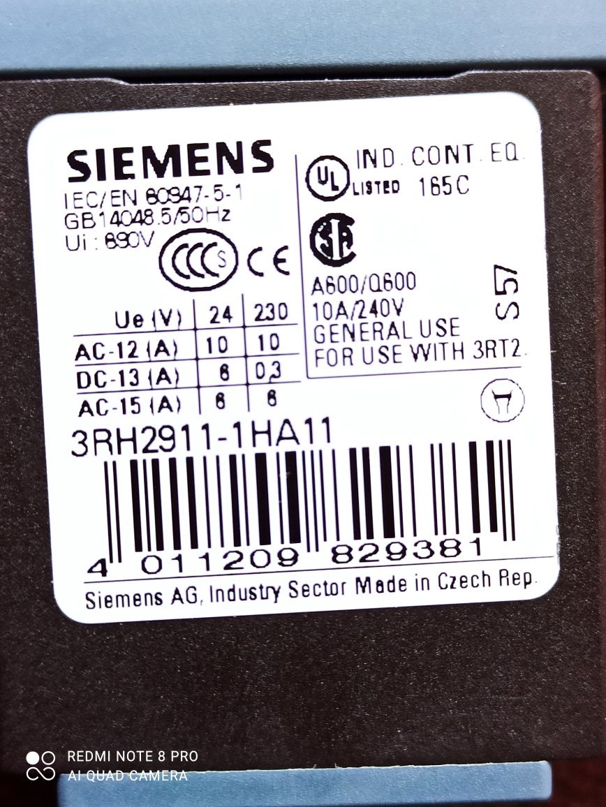 Nowy stycznik mocy Siemens 3rt2026