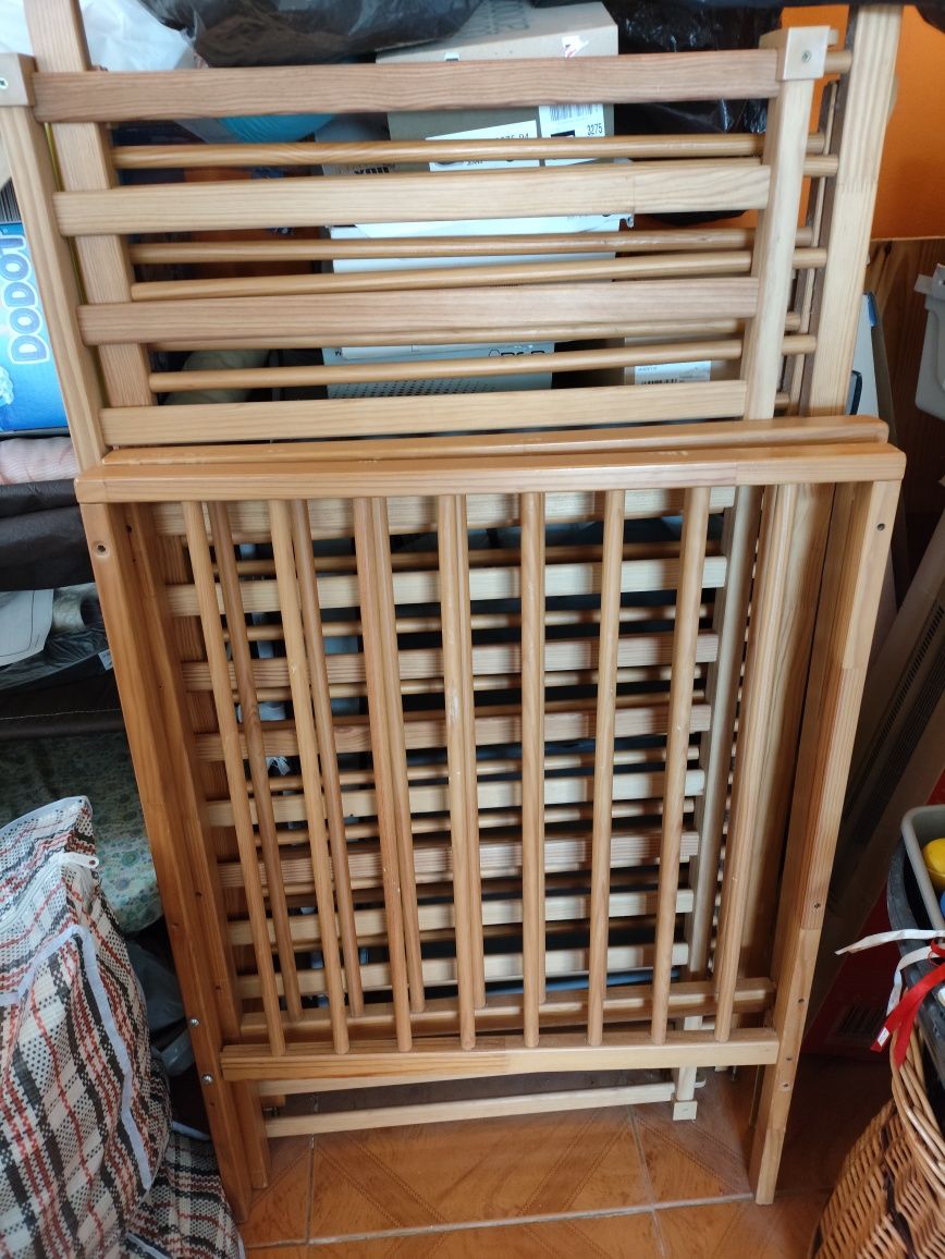 Cama de grade com colchão
