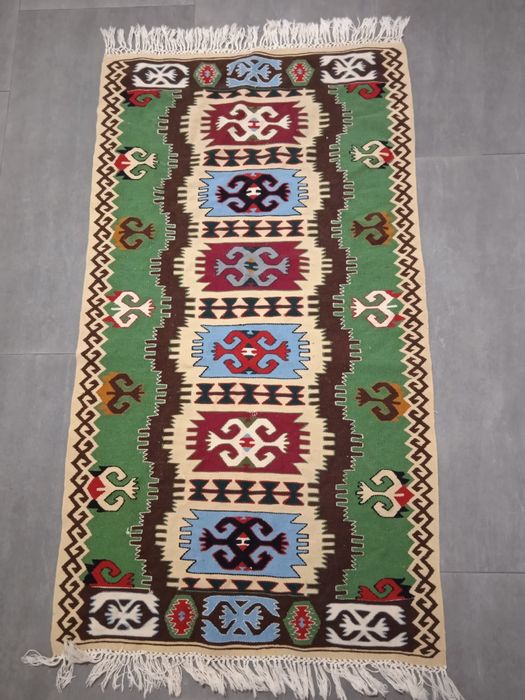 Kilim dywanik wełniany vintage turecki orient oryginał