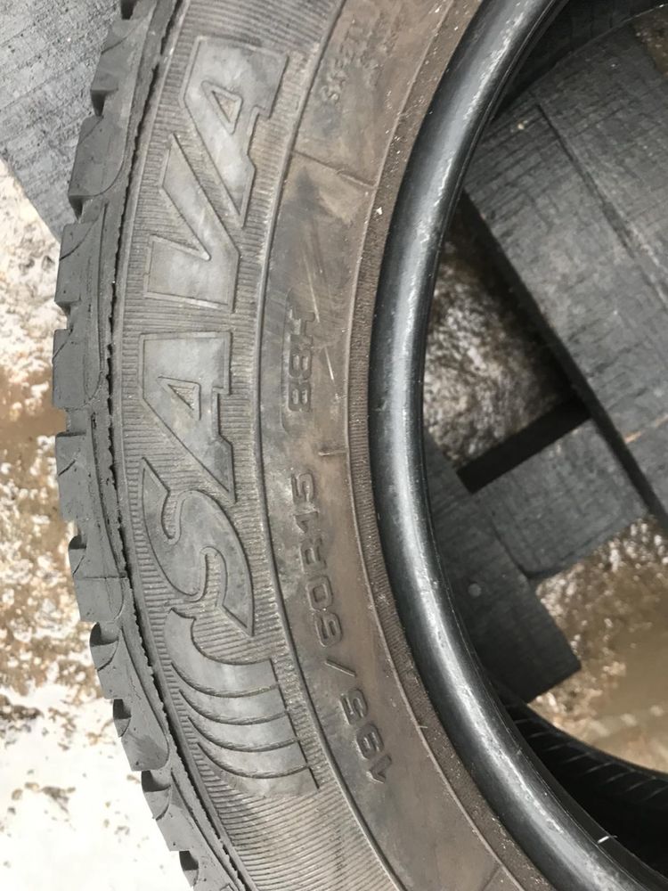 Sava 195/60r15 пара лето резина шини б/у склад оригінал