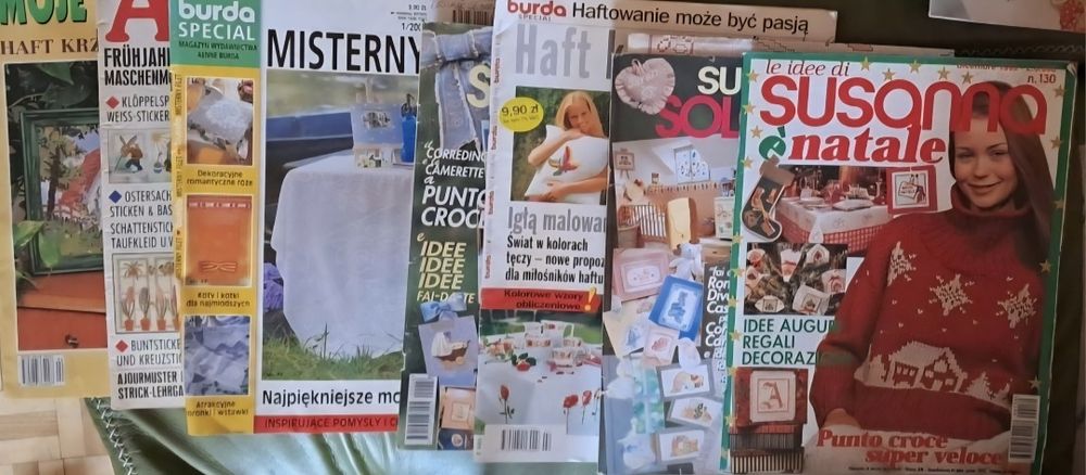 Rękoszieło, robótki na szydełko, na druty,wykroje, malowanie na drewni