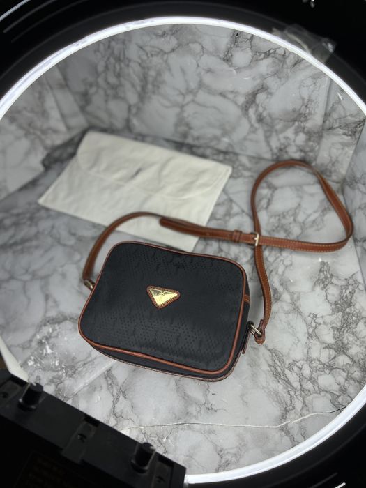 Сумка через плече кожа и нейлон YSL Yves Saint Laurent оригинал винтаж