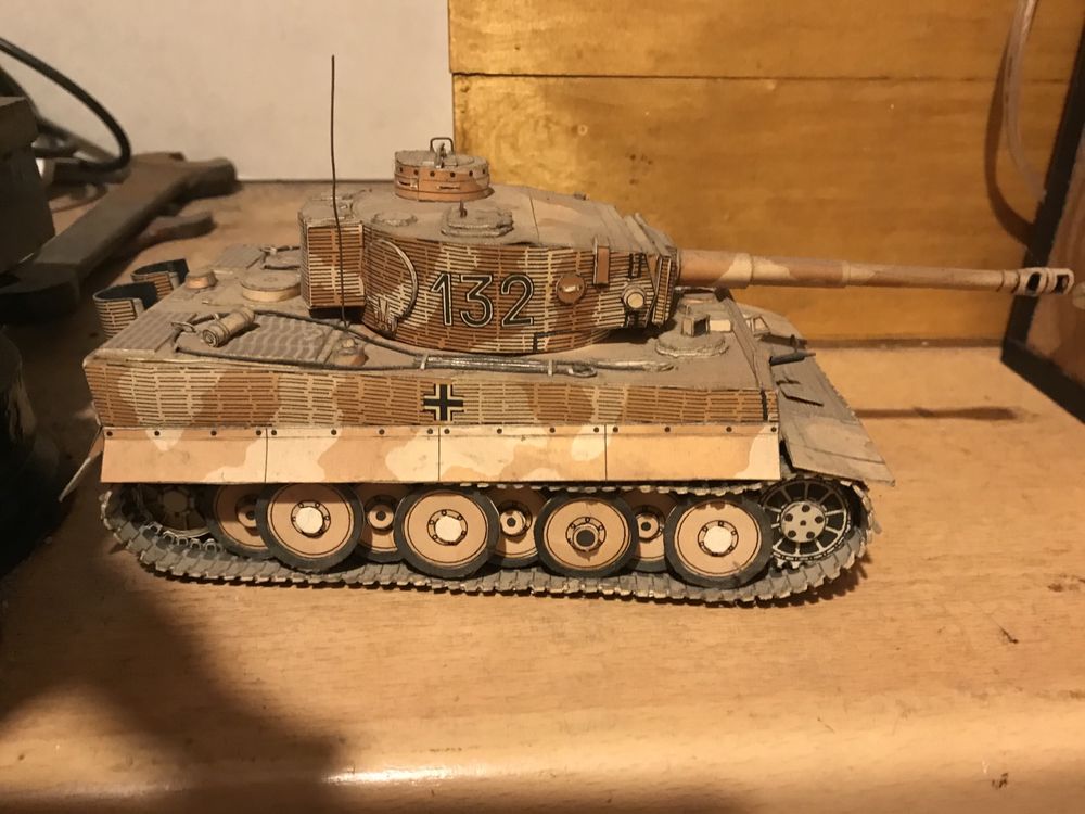 Model czołgu Tygrys karton 1:35