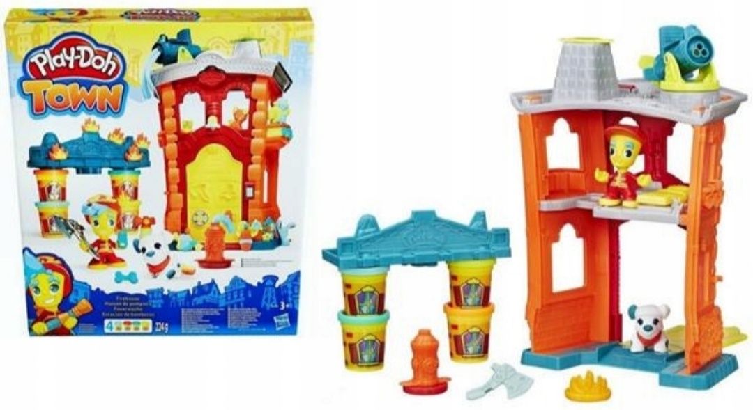 Ciastolina Hasbro Play doh remiza strażacka Town