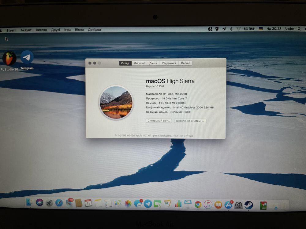 macbook air 2011 intel core i7